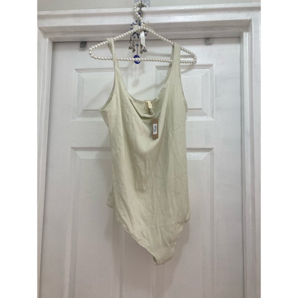 SKIMS Size 3X Ribbed Cotton Bodysuit Top BS-SCN-0653 NWT Rib 3XL Bone - Picture 4 of 8
